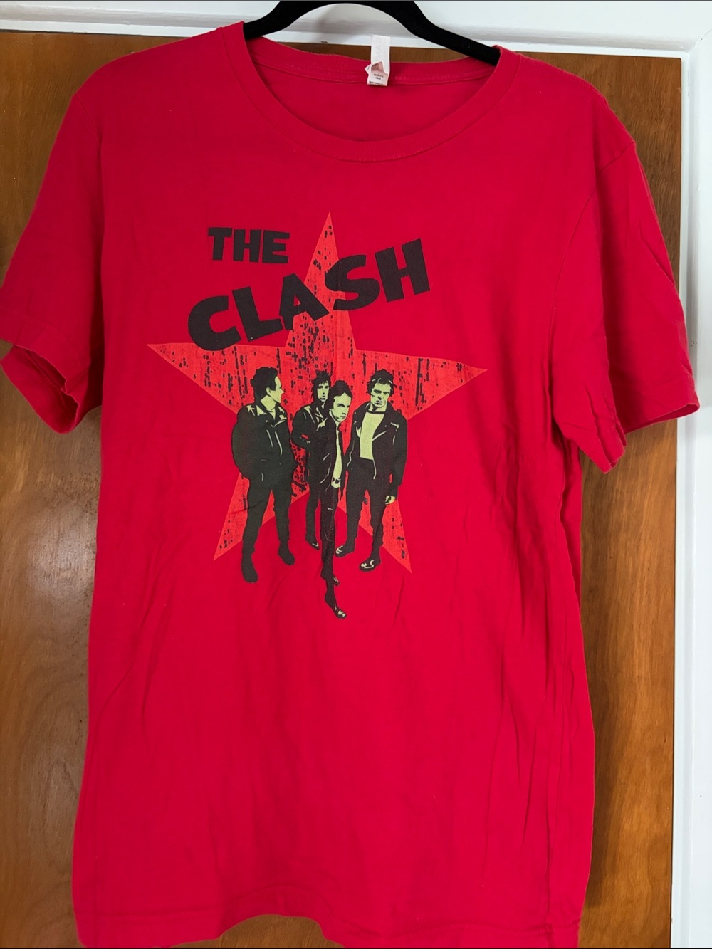 The Clash Red Graphic Band Tee
